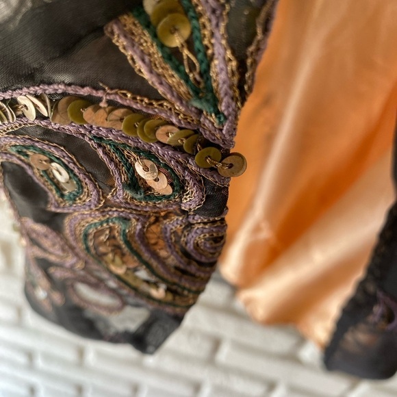 Lotus Creations Adjustable Wrap Skirt, Brown M #043 - Picture 8 of 11